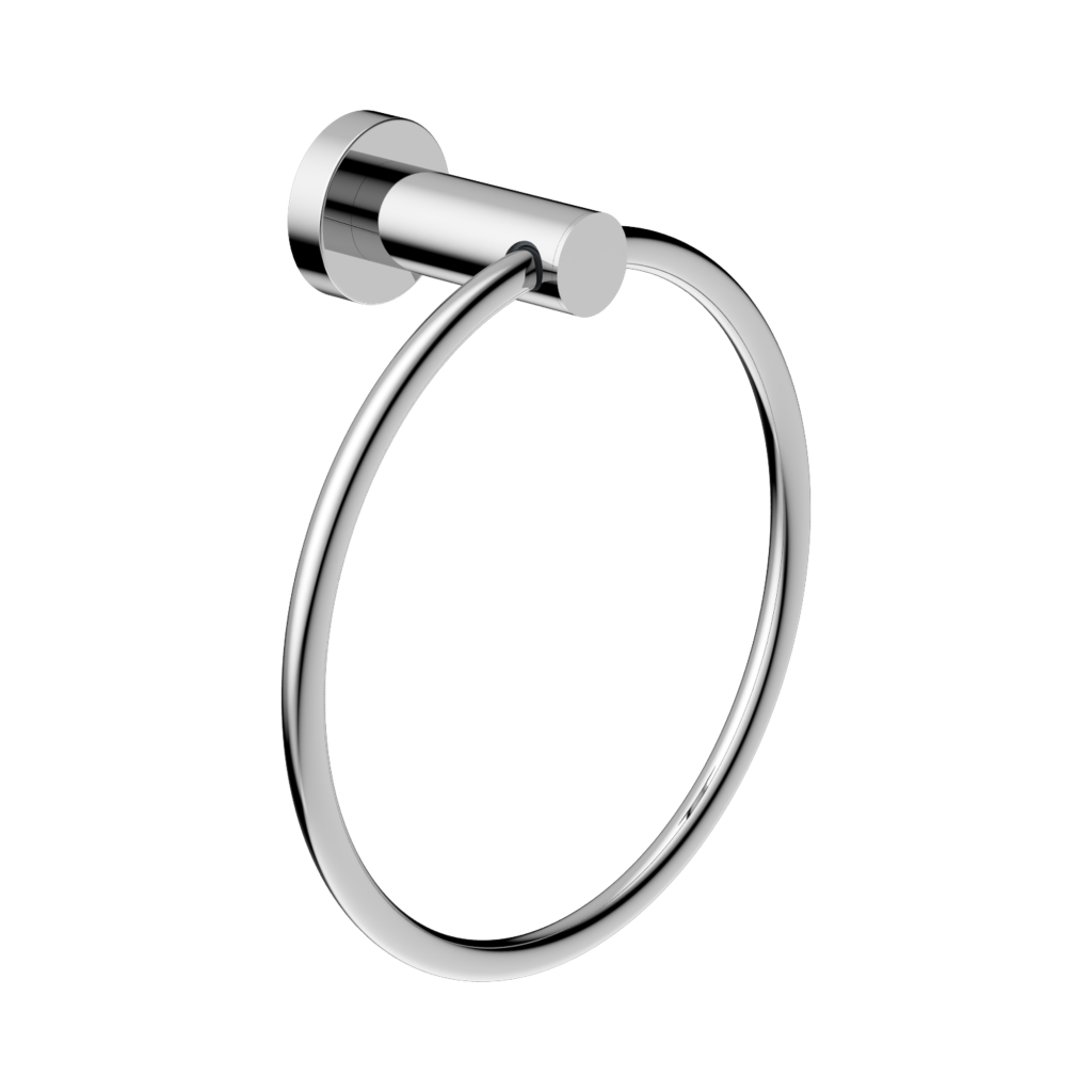 Classic Hand Towel Ring Chrome