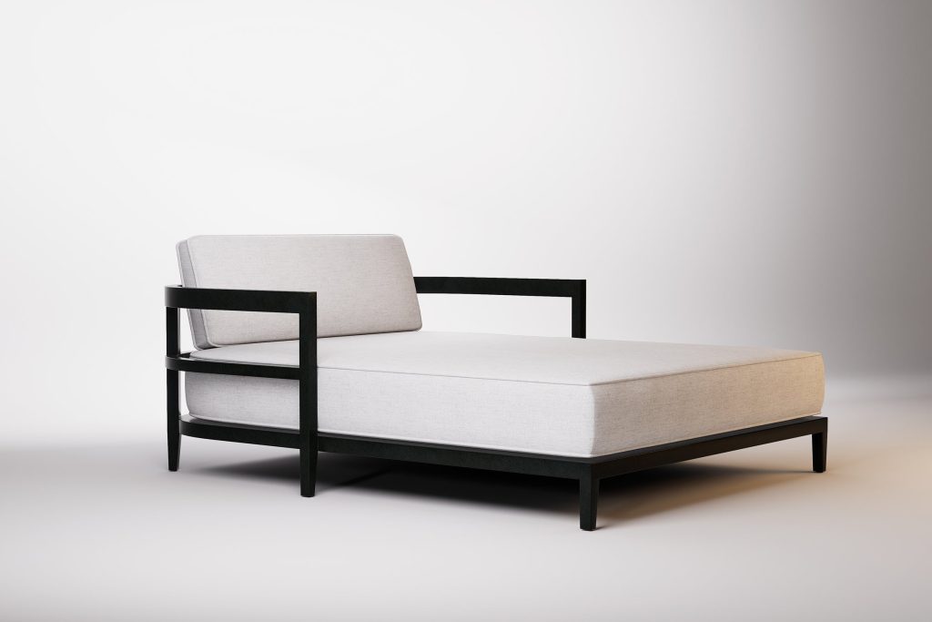 Belle Vie Rome Double Outdoor Daybed Aluminium Teak