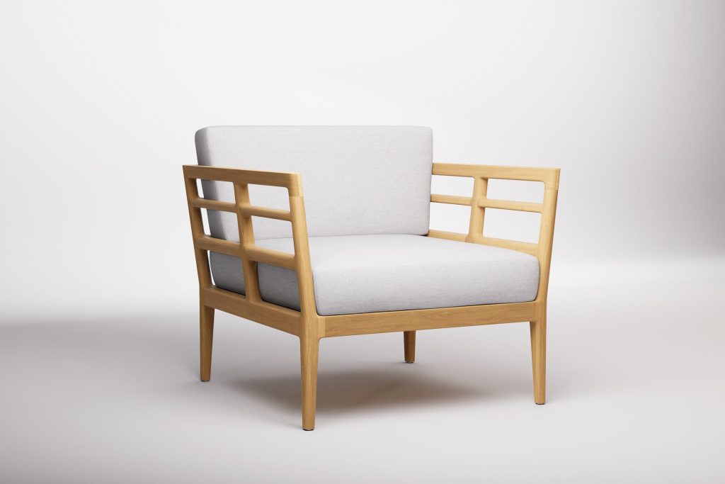 Belle Vie Vienna Outdoor Lounge Armchair Teak